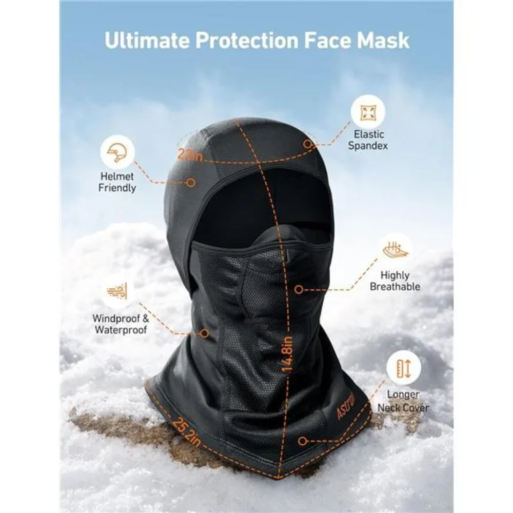 Ski Mask Windproof Balaclava for Cold Weather, Winter Face Mask